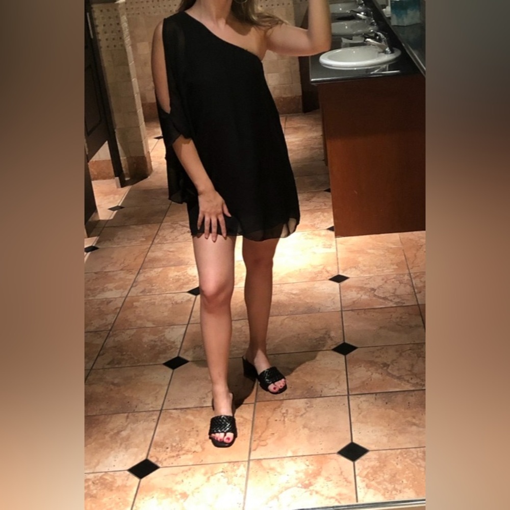 Elegant Black One-Shoulder Top